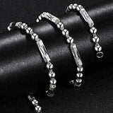 European Man Party Wedding Gift Beads 925 Silver Chain Necklace