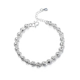925 Sterling Silver Bracelet for European Woman Girl Party Gift