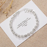 925 Sterling Silver Bracelet for European Woman Girl Party Gift