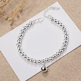 Vintage Beads Bell 925 Silver Bracelet