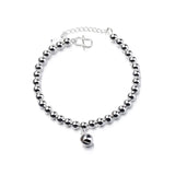 Vintage Beads Bell 925 Silver Bracelet