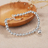 Vintage Beads Bell 925 Silver Bracelet