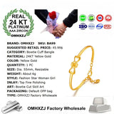 European Woman Party Wedding Bowtie Cuff Bangle BA99