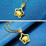 OMHXZJ European Woman Girl Dog Pendant Necklace NA180