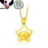OMHXZJ European Woman Girl Dog Pendant Necklace NA180