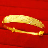Dragon Phoenix 24KT Cuff Bangle BA100