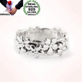 925 Silver 18KT Rose Ring for Wedding Gift