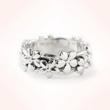 925 Silver 18KT Rose Ring for Wedding Gift