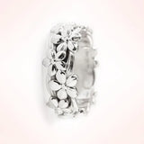 925 Silver 18KT Rose Ring for Wedding Gift