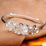 925 Silver Cuff Bangle for Wedding Gift
