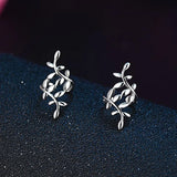 Leaf Silver Clip Earrings for Women - EA479