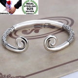 Open 925 Silver Cuff Bangle BA18 Wedding Gift