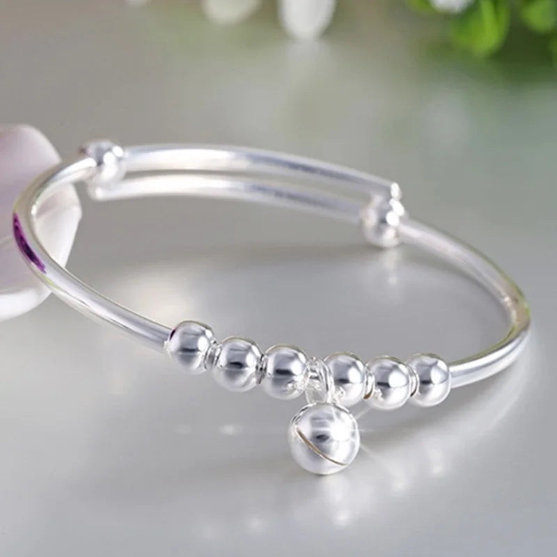 European Woman Girl Gift Lucky Beads 18KT Cuff Bangle