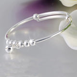 European Woman Girl Gift Lucky Beads 18KT Cuff Bangle