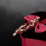 European Woman 18KT Rose Necklace Pendant