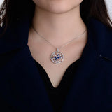 European Zircon 18KT Necklace Pendant CA232
