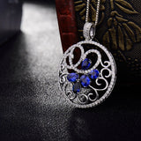 European Zircon 18KT Necklace Pendant CA232