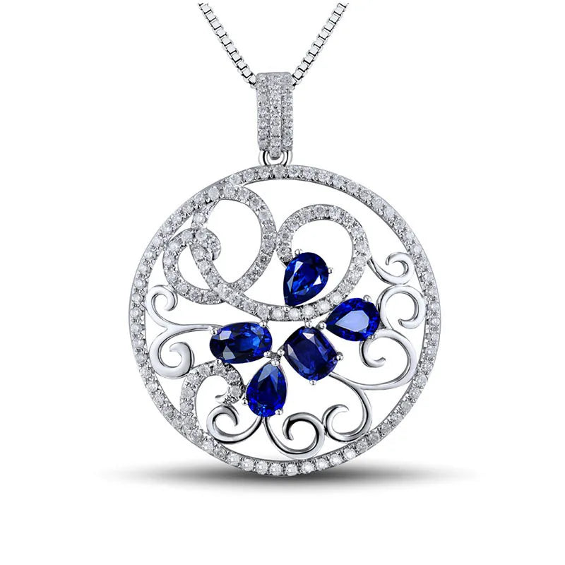 European Zircon 18KT Necklace Pendant CA232