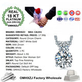 European Woman Girl Party Wedding Zircon Necklace Pendant