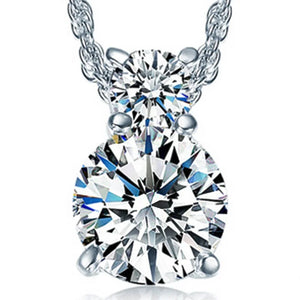 European Woman Girl Party Wedding Zircon Necklace Pendant