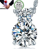 European Woman Girl Party Wedding Zircon Necklace Pendant
