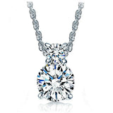 European Woman Girl Party Wedding Zircon Necklace Pendant