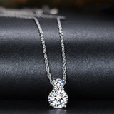 European Woman Girl Party Wedding Zircon Necklace Pendant