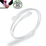 European Sakura 925 Silver Cuff Bangle