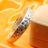 European Style S999 Silver Cuff Bangle - Wedding Gift