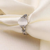 Moonstone 925 Silver Ring RR96 European Girl Party Wedding Gift