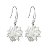 Zircon 925 Sterling Silver Drop Earrings for Wedding Gift