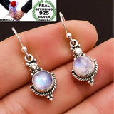 Vintage S925 Silver Drop Earrings for Wedding Party