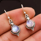 Vintage S925 Silver Drop Earrings for Wedding Party