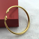 European Wedding Gift Love Cursing Silver Cuff Bangle