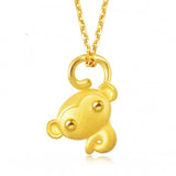 European Wedding Monkey Necklace Pendant