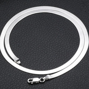 European Woman Man Wedding Gift Silver Chain 925 Sterling Silver Chain Necklace