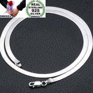 European Woman Man Wedding Gift Silver Chain 925 Sterling Silver Chain Necklace