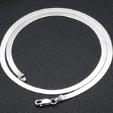 European Woman Man Wedding Gift Silver Chain 925 Sterling Silver Chain Necklace