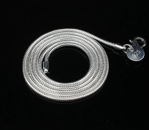 European Wedding Gift Silver Snake Chain 925 Sterling Silver