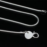 European Wedding Gift Silver Snake Chain 925 Sterling Silver