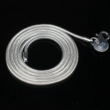 European Wedding Gift Silver Snake Chain 925 Sterling Silver