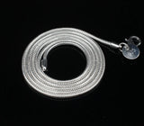 European Wedding Gift Silver Snake Chain 925 Sterling Silver