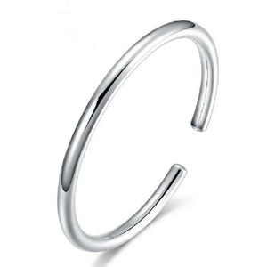 European Wedding Party Gift S999 Silver Cuff Bangle
