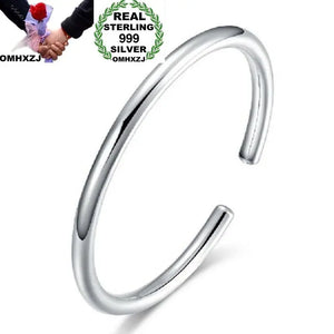 European Wedding Party Gift S999 Silver Cuff Bangle