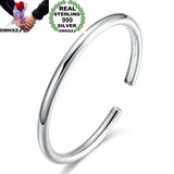 European Wedding Party Gift S999 Silver Cuff Bangle