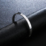 OMHXZJ S999 Silver Cuff Bangle BA48