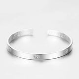 OMHXZJ S999 Silver Cuff Bangle BA48