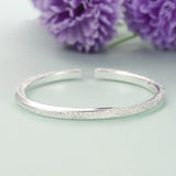 European Wedding Gift Sterling Silver Cuff Bangle BA45