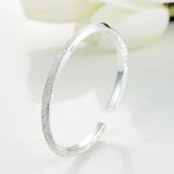 European Wedding Gift Sterling Silver Cuff Bangle BA45