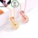 European Woman Ferris Wheel LOVE Zircon Pendant Necklace